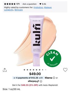 KÜLT Double Life Serum Primer — Cream Shade